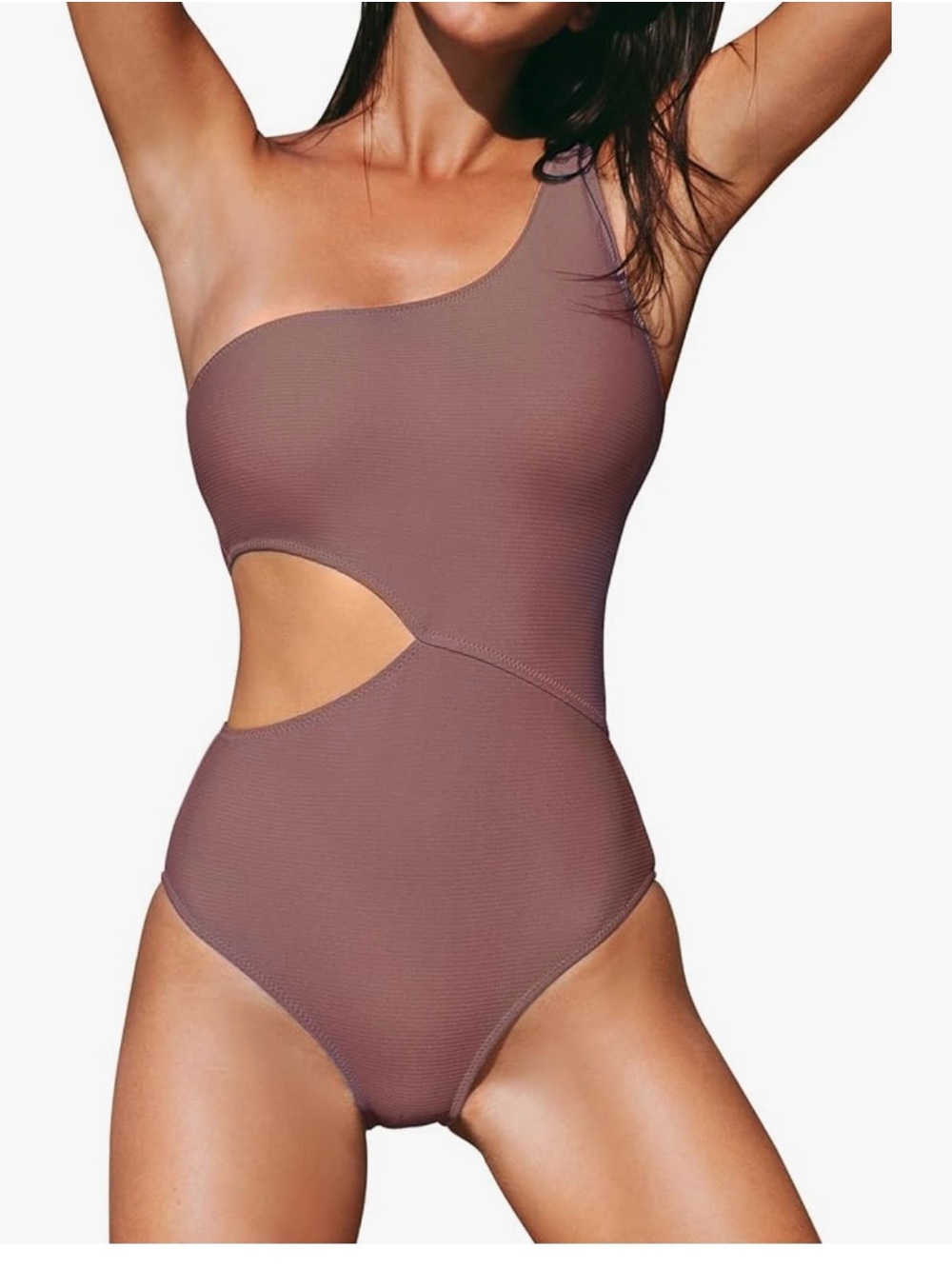 Cupshe One-Shoulder Cutout Women’s Swimsuit